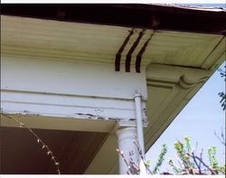 Neunfeldt home, located at 674 Sunnyslope Road, Petaluma showing eaves details, Apr. 17, 2006