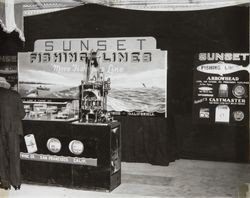 Sunset Line & Twine Company exhibit booth, 1930s