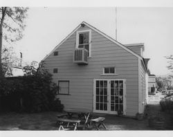 Exterior rear of 219 N. Cloverdale Blvd., Cloverdale, California, known as the Isaac E. Shaw building, about 1989