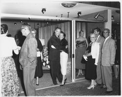 Opening night attendees at Ceci's Flamingo Shop, Santa Rosa, California, 1957