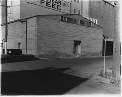 Portion of McNear Feed Company warehouses, Petaluma, California, 1955