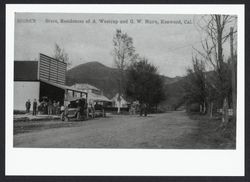 Store, residences of A. Westrup and G. W. Mann, Kenwood, California
