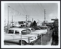 Veale Motors car lot, Santa Rosa , California, 1964