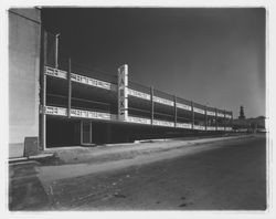 Parking garage at 3rd and D Streets, Santa Rosa, California, 1964