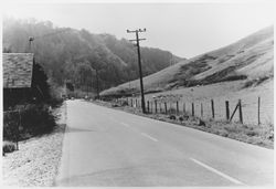 River Road west of Duncans Mills, California, about 1961