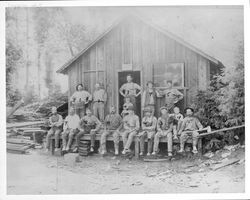Meeker Lumber Company office and crew