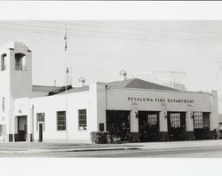 Petaluma Fire Department Main Station, Petaluma, California, about 1954