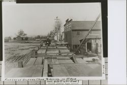 First car of Bedford stone to arrive in St. Rosa