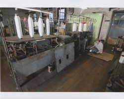 Tim Rhodes, Bobbin Winding Department at Sunset Line & Twine Company in Petaluma, California, Dec. 2006