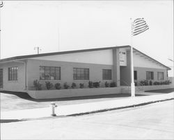 Exterior view of the Boys' Club, Petaluma, California, about 1959