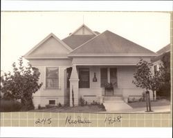 Raymond Home at 245 Keokuk Street, Petaluma, 1928