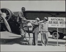 Observation of National Air Mail Week at the Santa Rosa Air Field, Santa Rosa, California, May 19, 1938