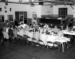 Farewell dinner for fire chief James M. Eaglin, Petaluma, California, June 2, 1963