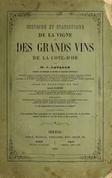 Histoire et statistique de la vigne et des grands vins de la Côte-d'Or