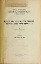 Black measles, water berries, and related vine troubles