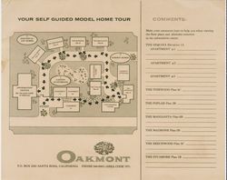 Your self-guided model home tour of Oakmont, 1964