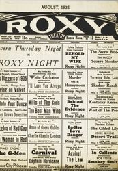 Roxy Theatre, Santa Rosa, August 1935