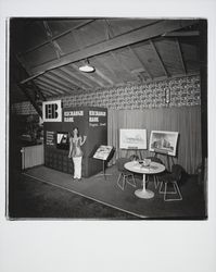 Exchange Bank booth at the Sonoma County Fair, Santa Rosa, California, 1971