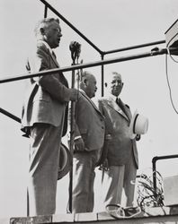 Prestigious men of Sonoma County at the Sonoma County Fair, Santa Rosa, California, about 1940