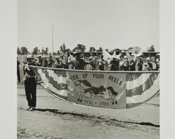 Band plays on Farmers' Day at the Sonoma County Fair, Santa Rosa, California, 1986