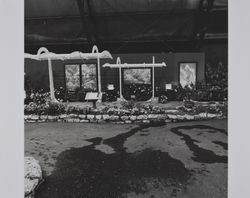 Symphonette display at the End of the Rainbow theme flower show at the Sonoma County Fair, Santa Rosa, California, 1967