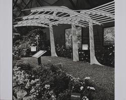 Symphonette display at the End of the Rainbow theme flower show at the Sonoma County Fair, Santa Rosa, California, 1967