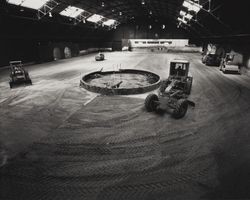 Construction at the Hall of Flowers at the Sonoma County Fairgrounds, Santa Rosa, California, March 27, 1984