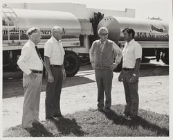 Tom Nunes, 1975 Dairy of the Year winner with friends Santa Rosa, California