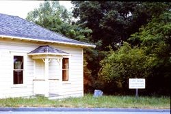 Luther Burbank Gold Ridge Experiment Farm Cottage during restoration, 1983