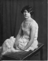 Studio portrait of Mary Geiseet, about 1920s