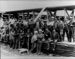 Lumber crew at Duncans Mill, about 1900