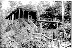 Mrs. Mary Tape's cottage at Camp Meeker California near the Russian River