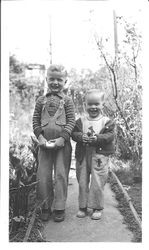Dean and Sidney Smith, sons of William Smith, September, 1939