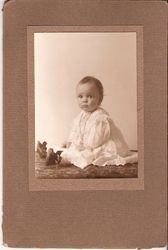 Unidentified baby portrait of six month old