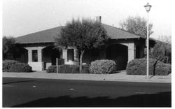 Front of the West County Museum building after restoration, about 1990