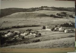 Town of Bodega panorama in August, 1975, looking north