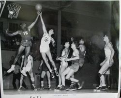 Analy High School Tigers basketball 1949--Analy vs Vallejo at Analy