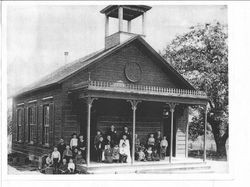 Marshall School on Mill Station Road, about 1886