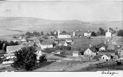 Panorama view of the town of Bodega, California