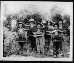 Barlow Berry Ranch berry pickers from the Children's Aid Society in San Francisco