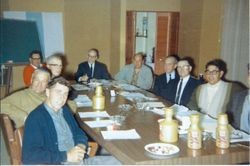 Board of Directors of SAGU (Sebastopol Apple Growers Union) June, 1967 inside an office