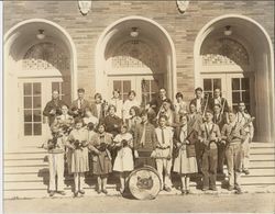 Analy Union High School student band group photo for the 1927 yearbook--The Azalea