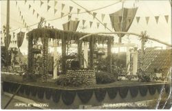 1910 Gravenstein Apple Show display of well in foreground