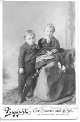 Frank (Francis Benjamin) and Mabel Kingwell, about 1890