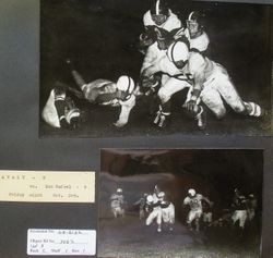 Analy High School football, fall 1952--the Analy Tigers vs San Rafael Friday night October 3rd, 1952