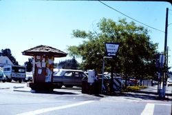 Parking lot at South Main and Burnett Street, Sebastopol, California