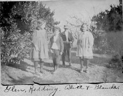 Alice Riddell, Redding Peterson, Glen Peterson and Blanche Riddell