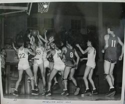 Analy High School Tigers basketball 1949--Analy vs Petaluma