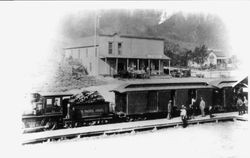 North Pacific Coast Railroad in Freestone, 1893