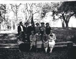 Analy Union High School 1925 yearbook photo of the "Girl's Cabinet"